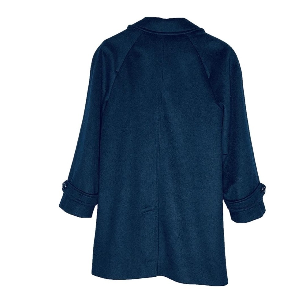 Ferncroft Vintage 100% Wool Coat, Size 8, Navy Blue - Picture 3 of 11